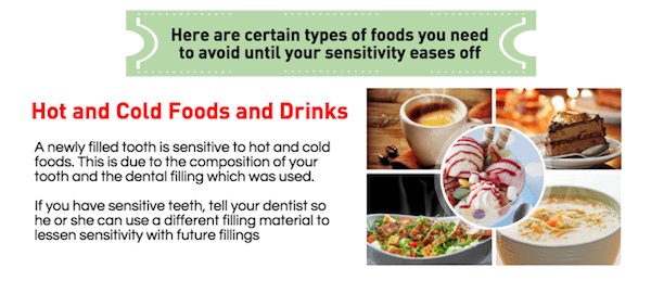 Foods you shouldnt eat after tooth filling treatment f Bondi Dental