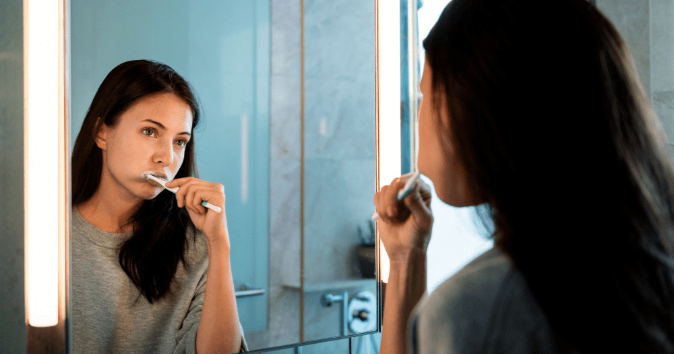 Brushing teeth oral hygiene Bondi Beach