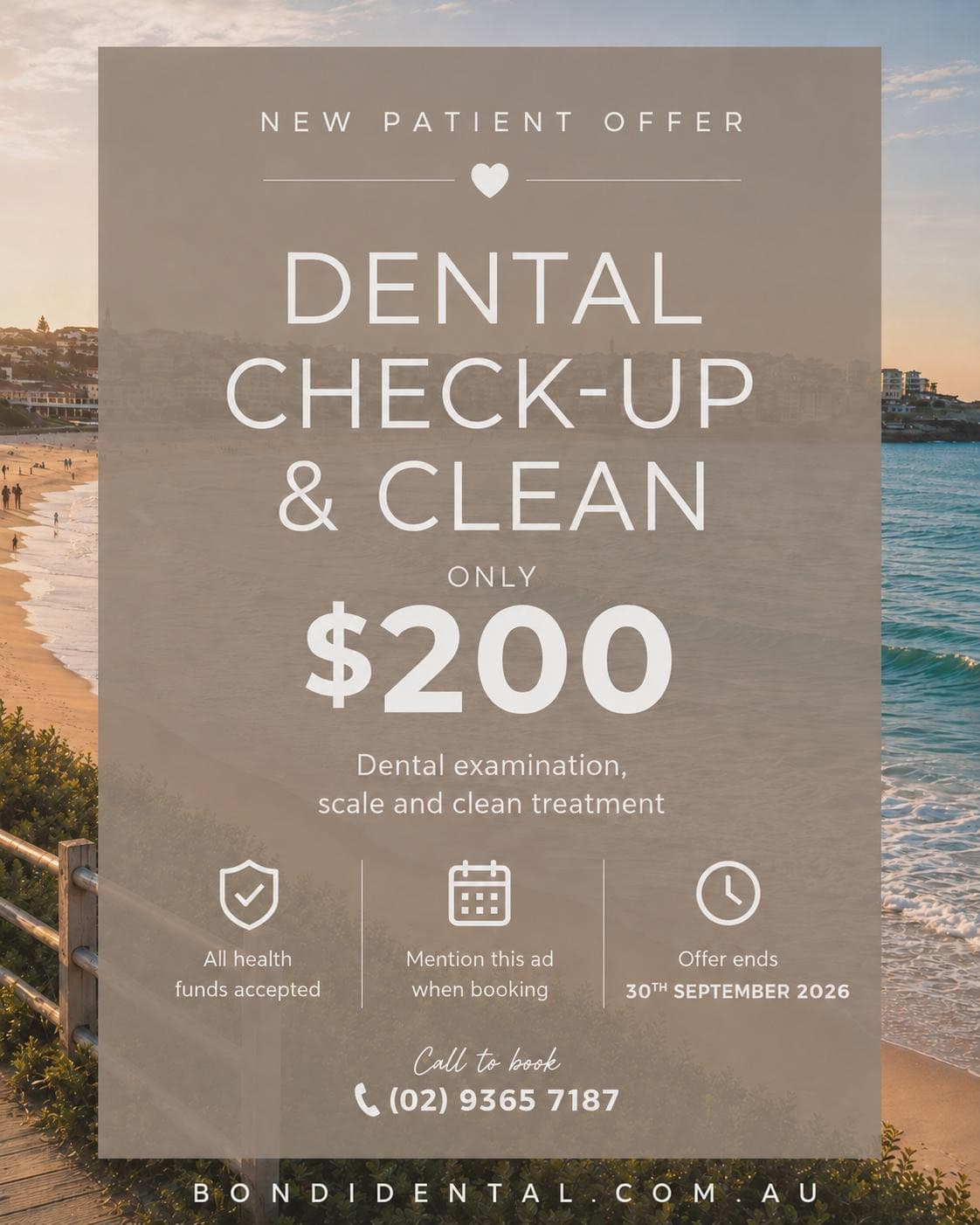 Bondi Dental new patient offer